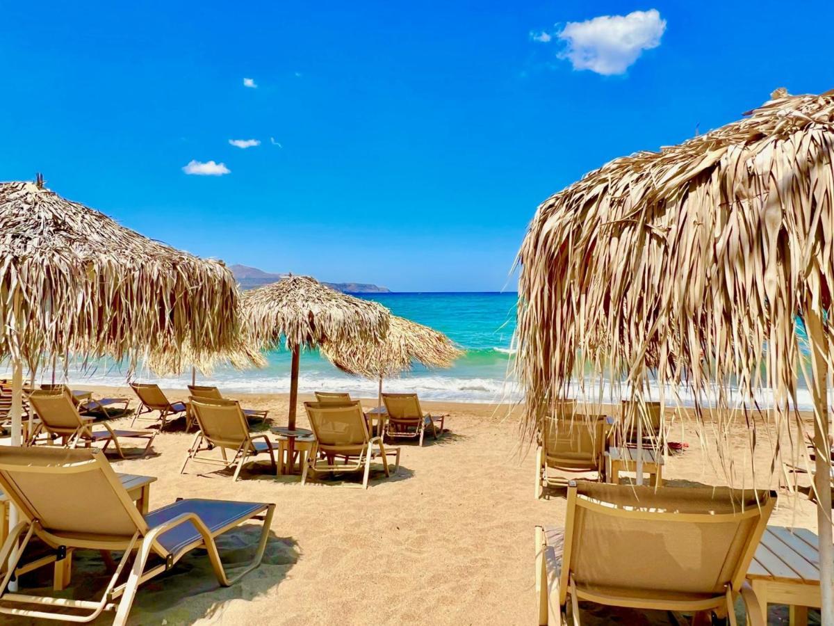 Beach Villa Evgenia With Private Pool By Dadovillas Almirida المظهر الخارجي الصورة