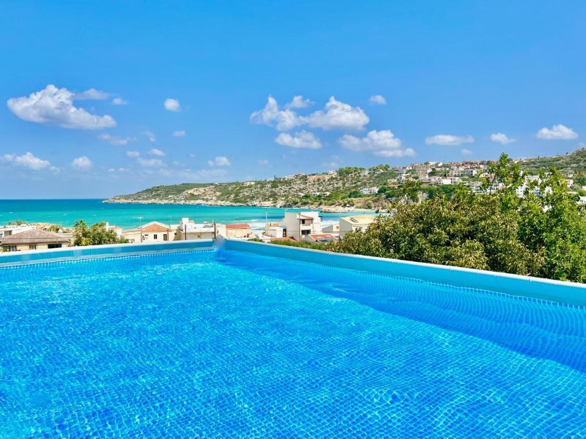 Beach Villa Evgenia With Private Pool By Dadovillas Almirida المظهر الخارجي الصورة