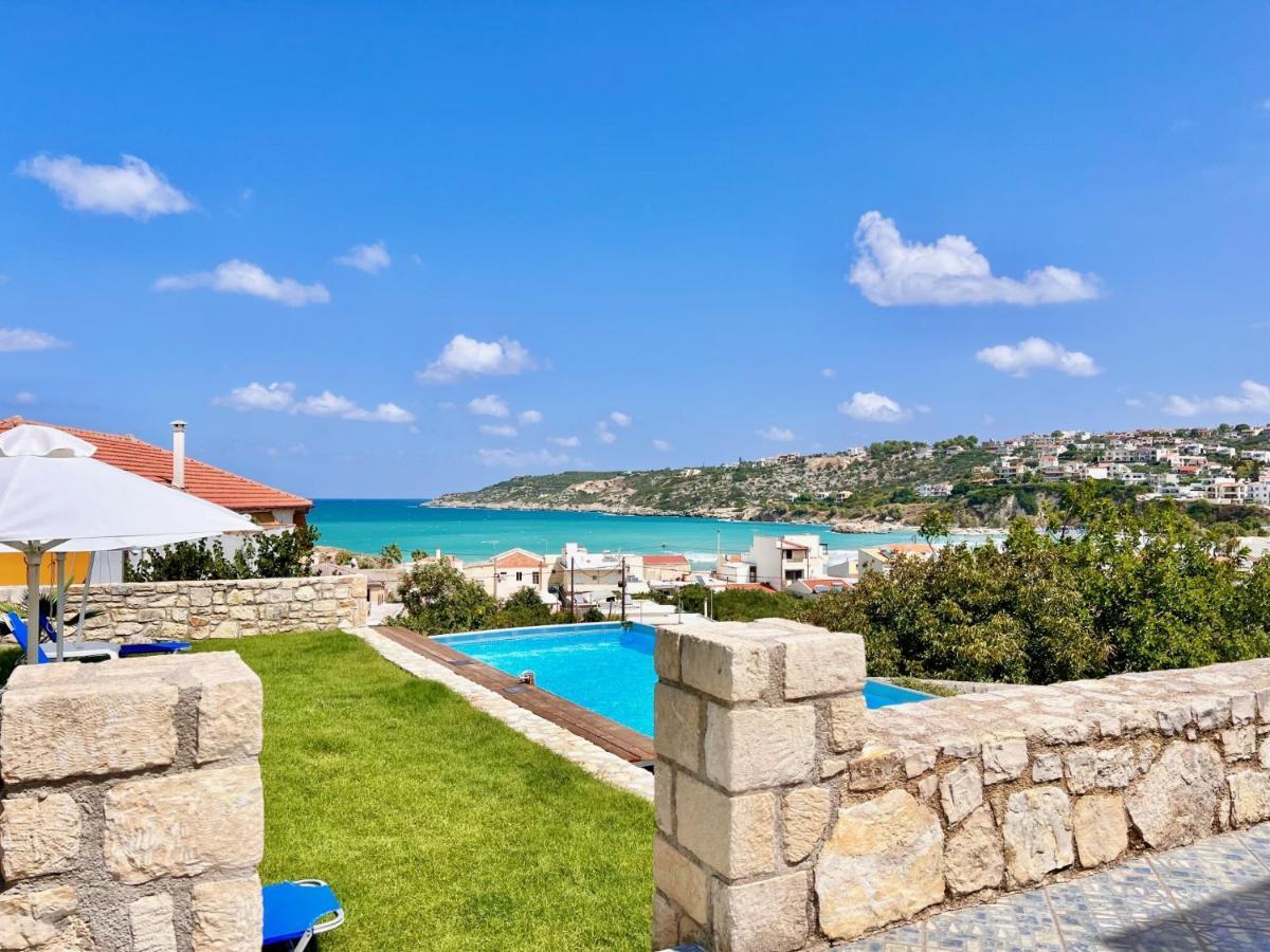 Beach Villa Evgenia With Private Pool By Dadovillas Almirida المظهر الخارجي الصورة
