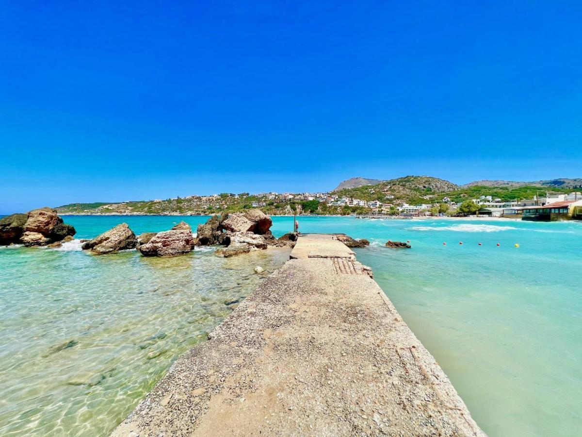 Beach Villa Evgenia With Private Pool By Dadovillas Almirida المظهر الخارجي الصورة