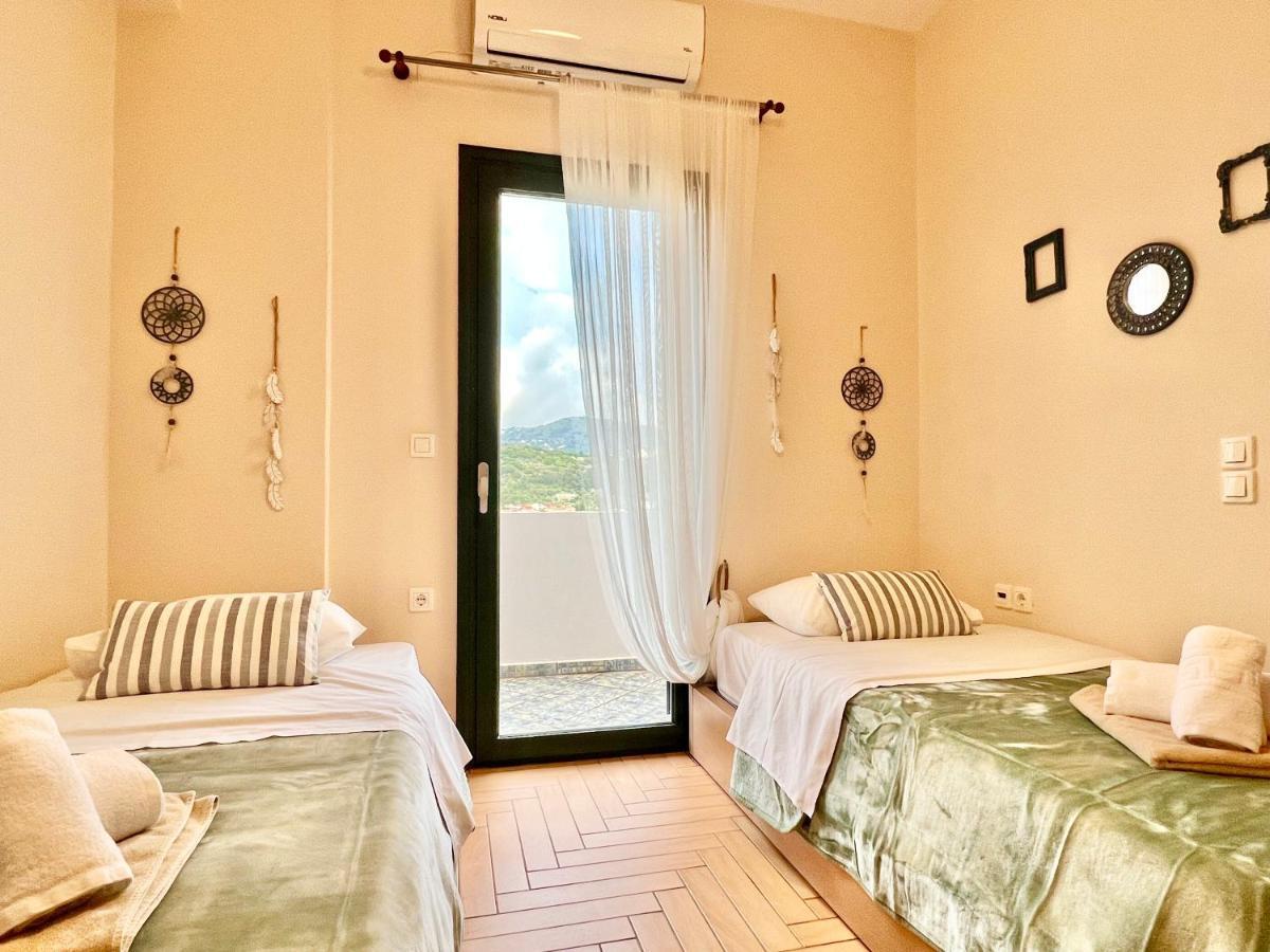 Beach Villa Evgenia With Private Pool By Dadovillas Almirida المظهر الخارجي الصورة