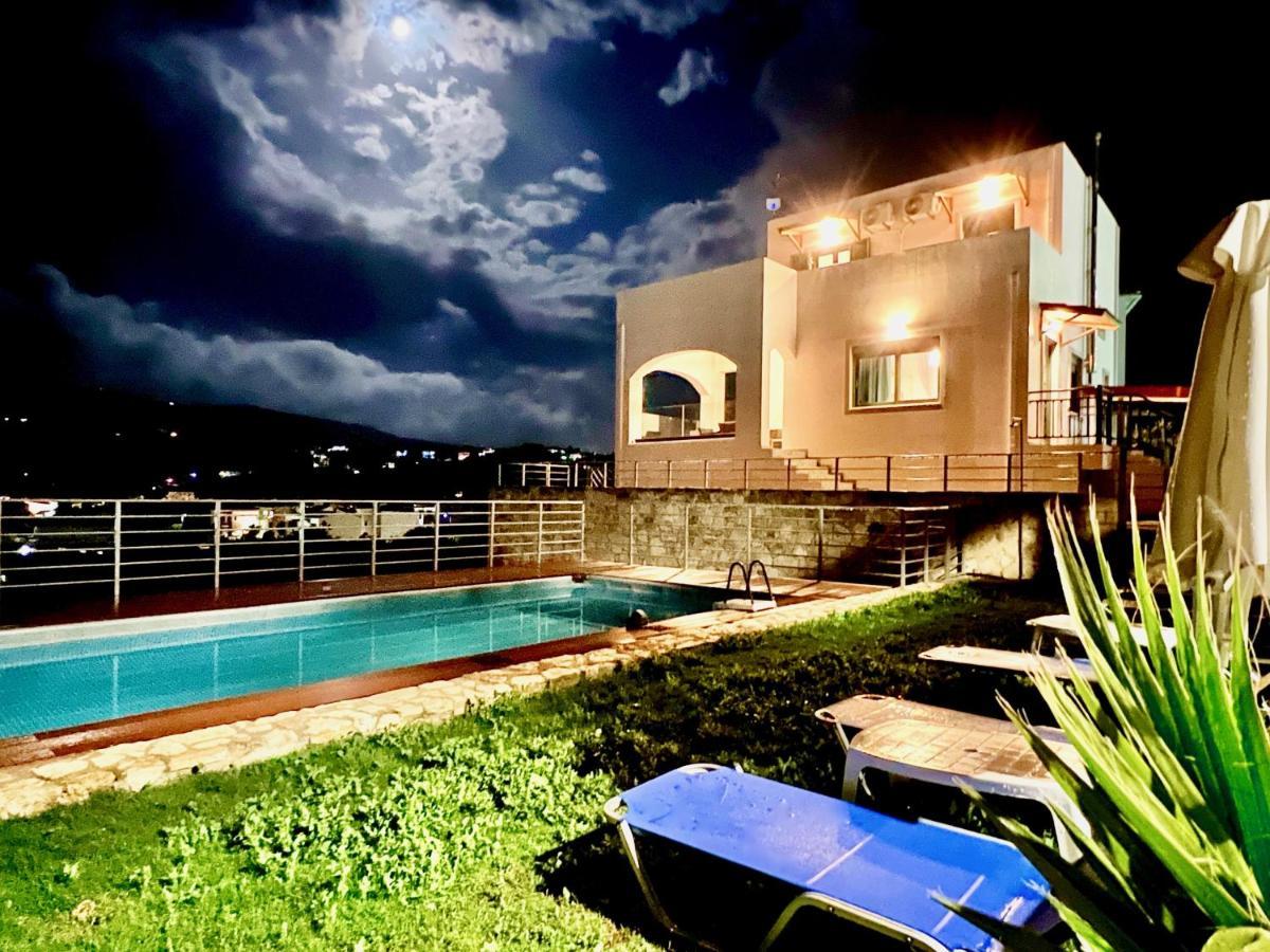 Beach Villa Evgenia With Private Pool By Dadovillas Almirida المظهر الخارجي الصورة