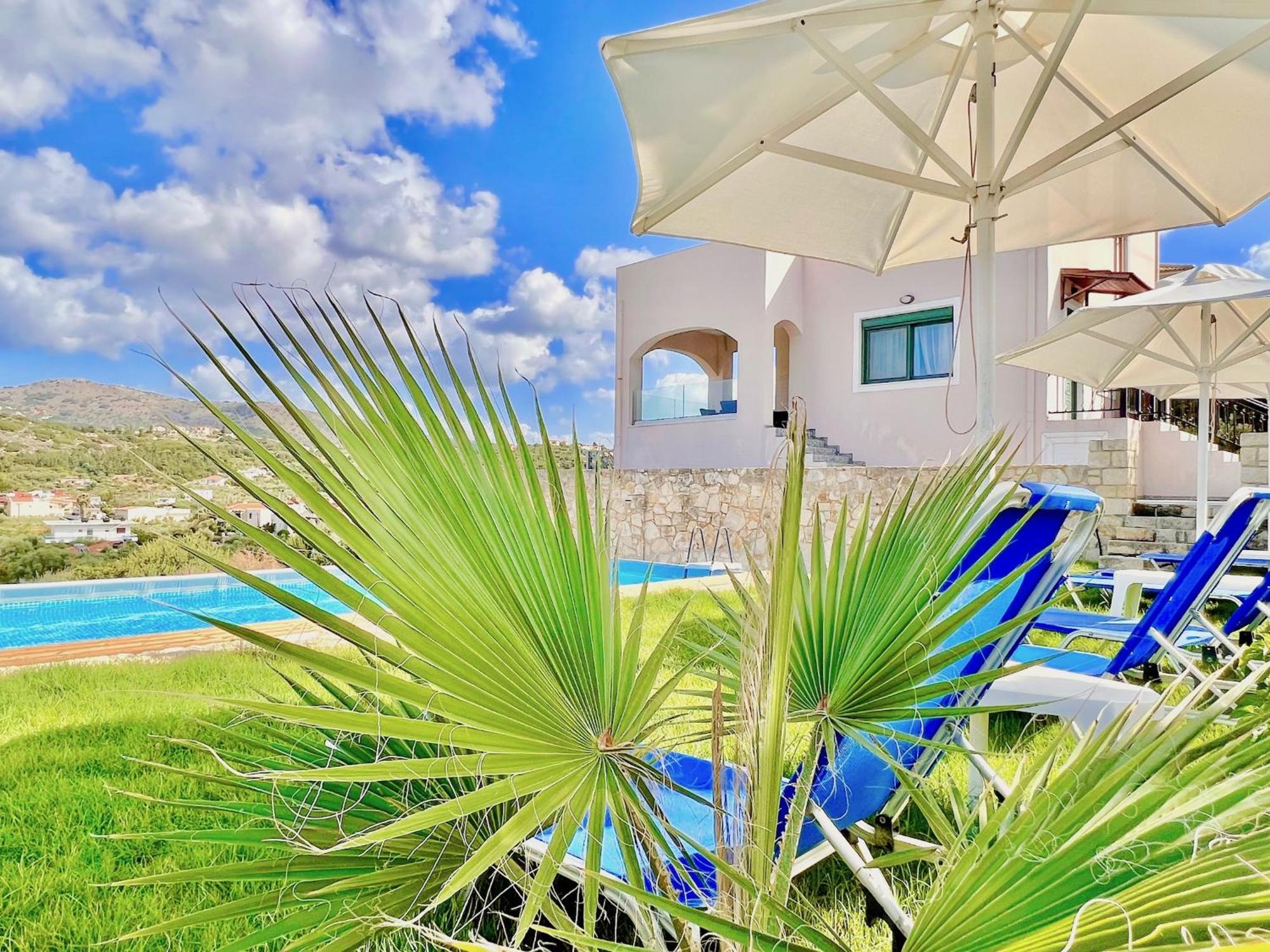 Beach Villa Evgenia With Private Pool By Dadovillas Almirida المظهر الخارجي الصورة